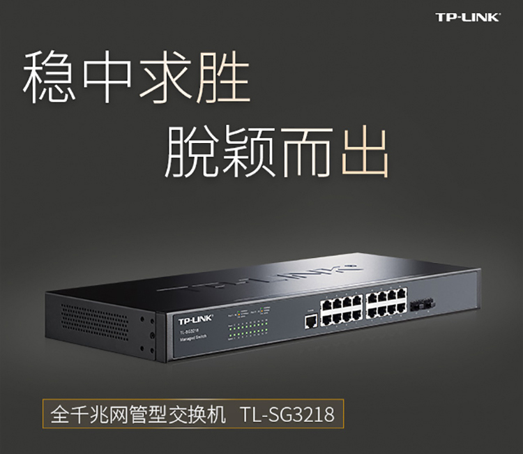 tp-link tl-sg3218全千兆16口网管型核心交换机