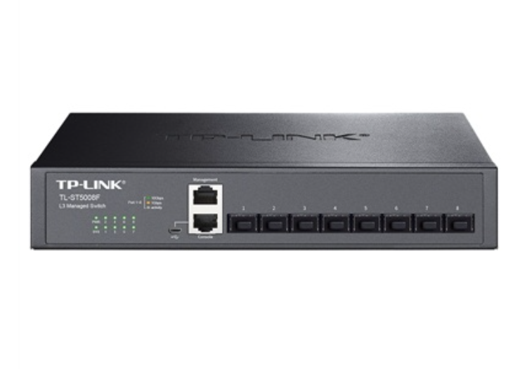 tp-link tl-st5008f 8个sfp 全万兆端口 三层网管光纤交换机
