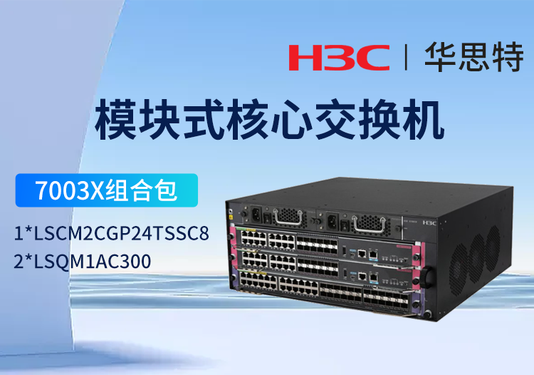 华三h3c s7003x组合包 ls-7003x 框架式核心交换机 24端口千兆sfp光接口 4端口万兆sfp 光接口